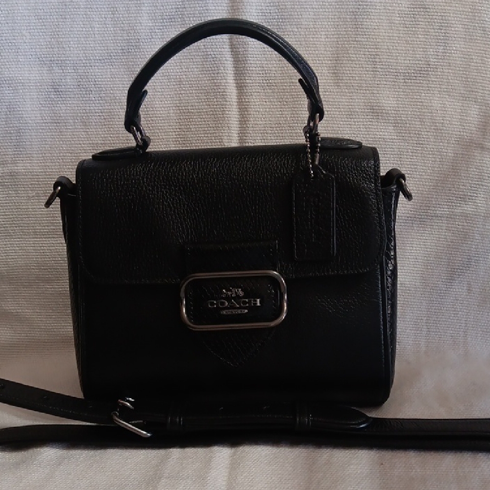 Coach Black Leather Handbag